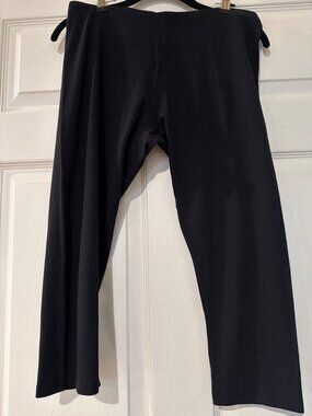 Black Stretch Cotton Leggings Large Basics Made In Bangladesh